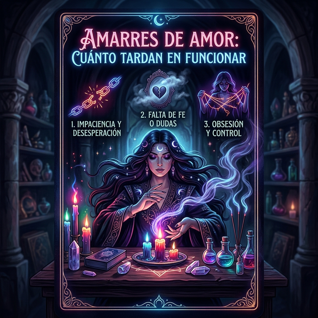 Amarres de Amor: Cuánto Tardan en Funcionar y los 3 Errores que los Rompen