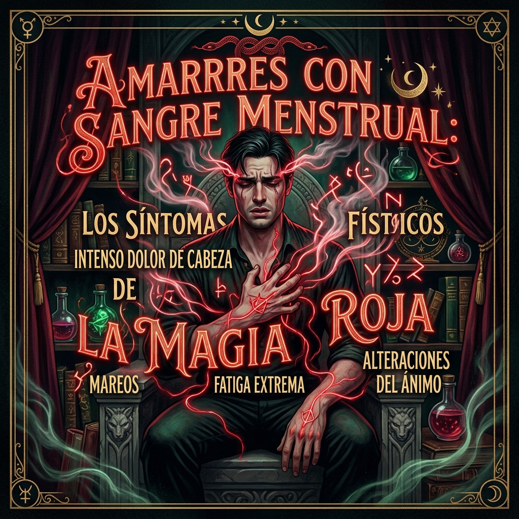 Amarres con Sangre Menstrual: Los Síntomas Físicos de la Magia Roja en Hombres