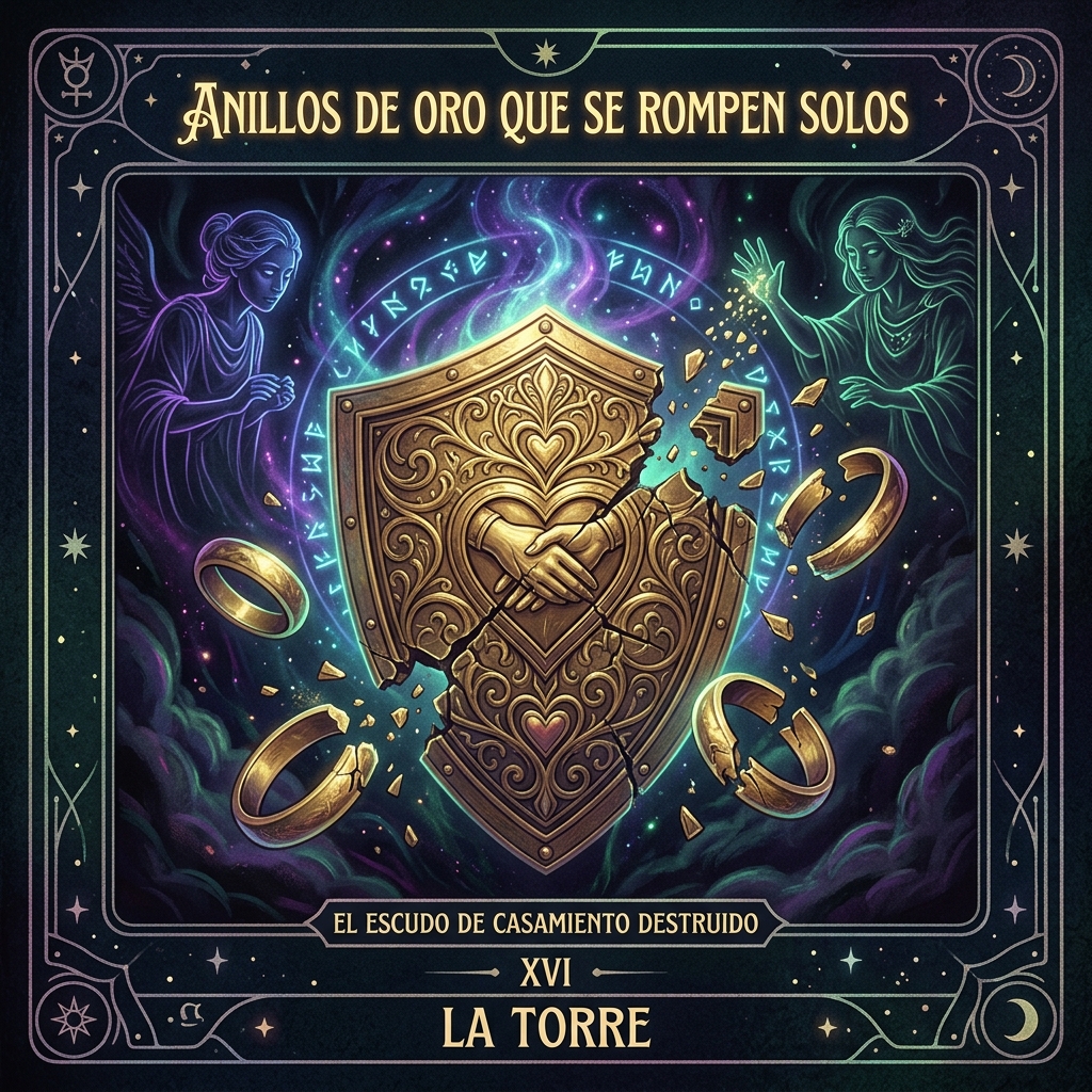 Anillos de Oro que se Rompen Solos: El Escudo de Casamiento Destruido