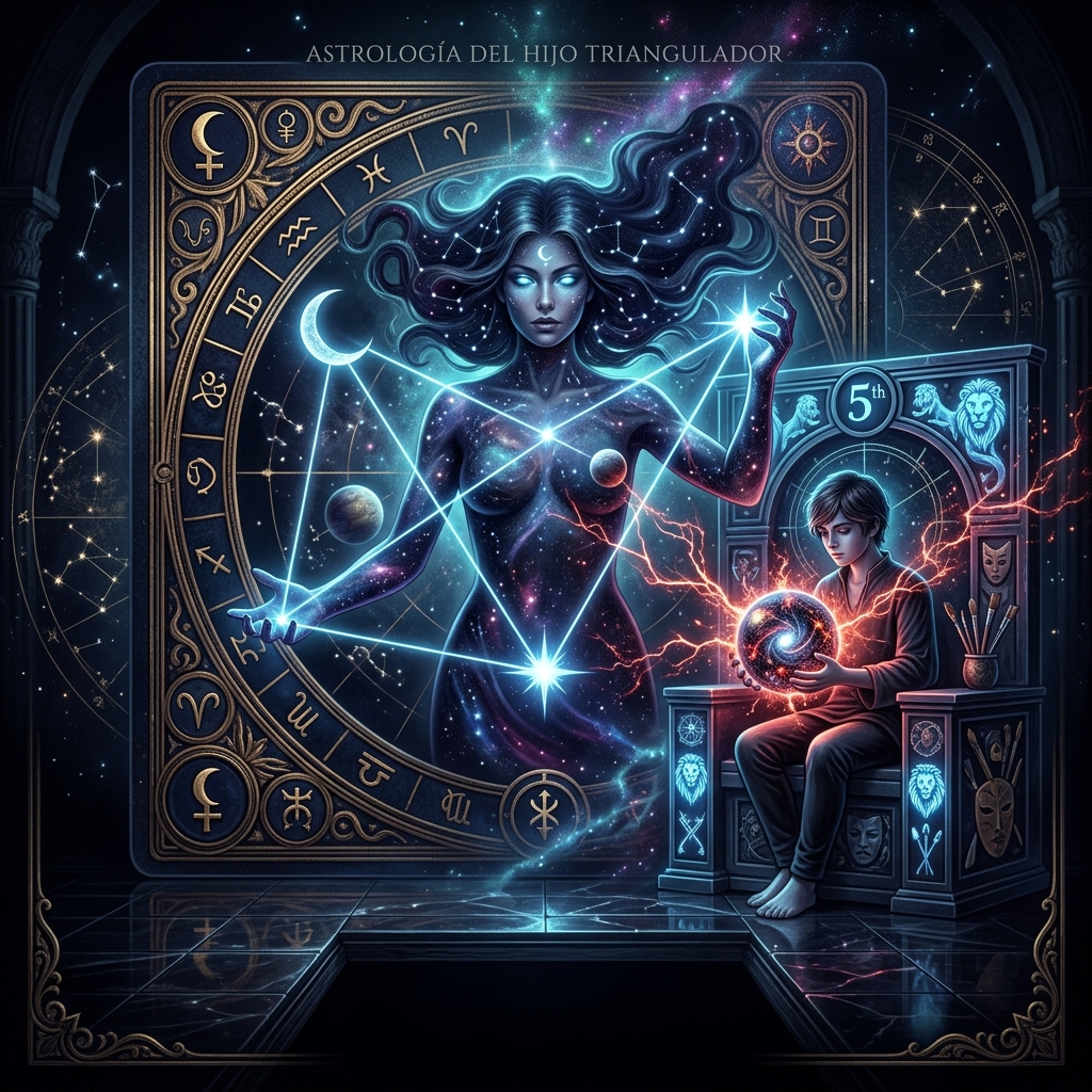 Astrología del Hijo Triangulador: Lilith en Casa 5 y la Semilla de la Discordia