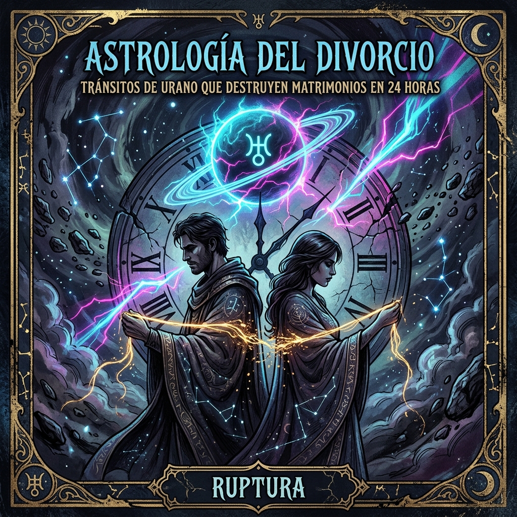 Astrología del Divorcio: Tránsitos de Urano que Destruyen Matrimonios en 24 Horas