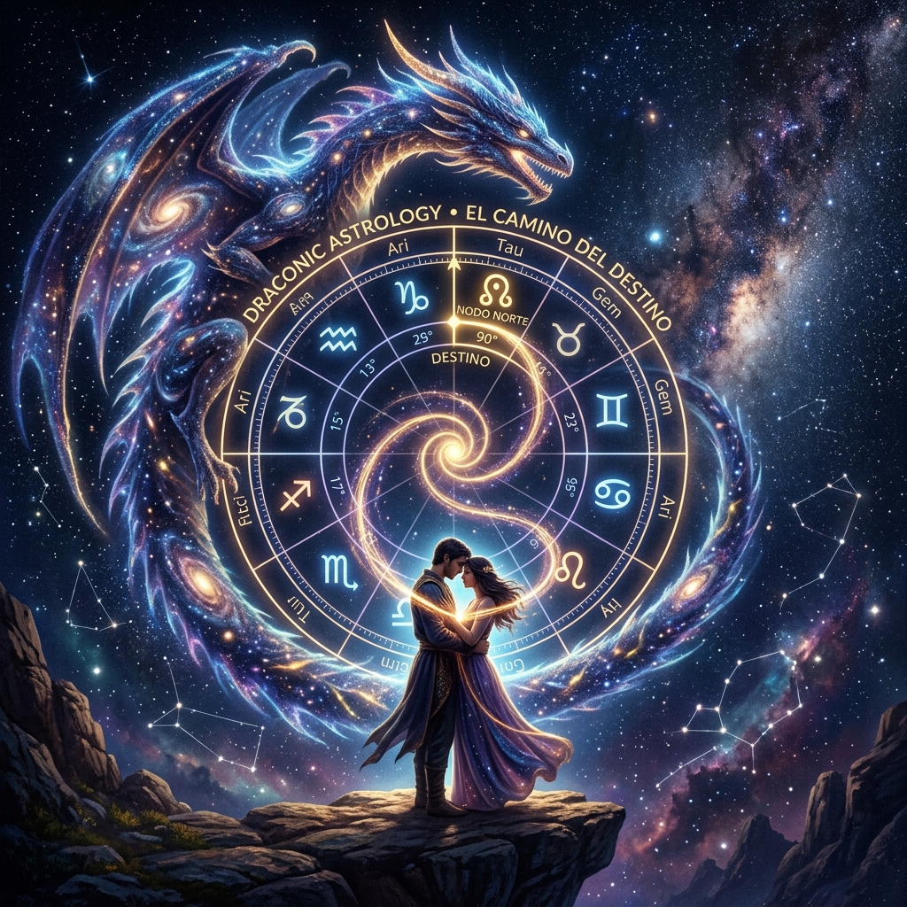 Astrología Dracónica: El Nodo Norte y el Destino Real de tu Pareja (¿Están Destinados o Condenados?)