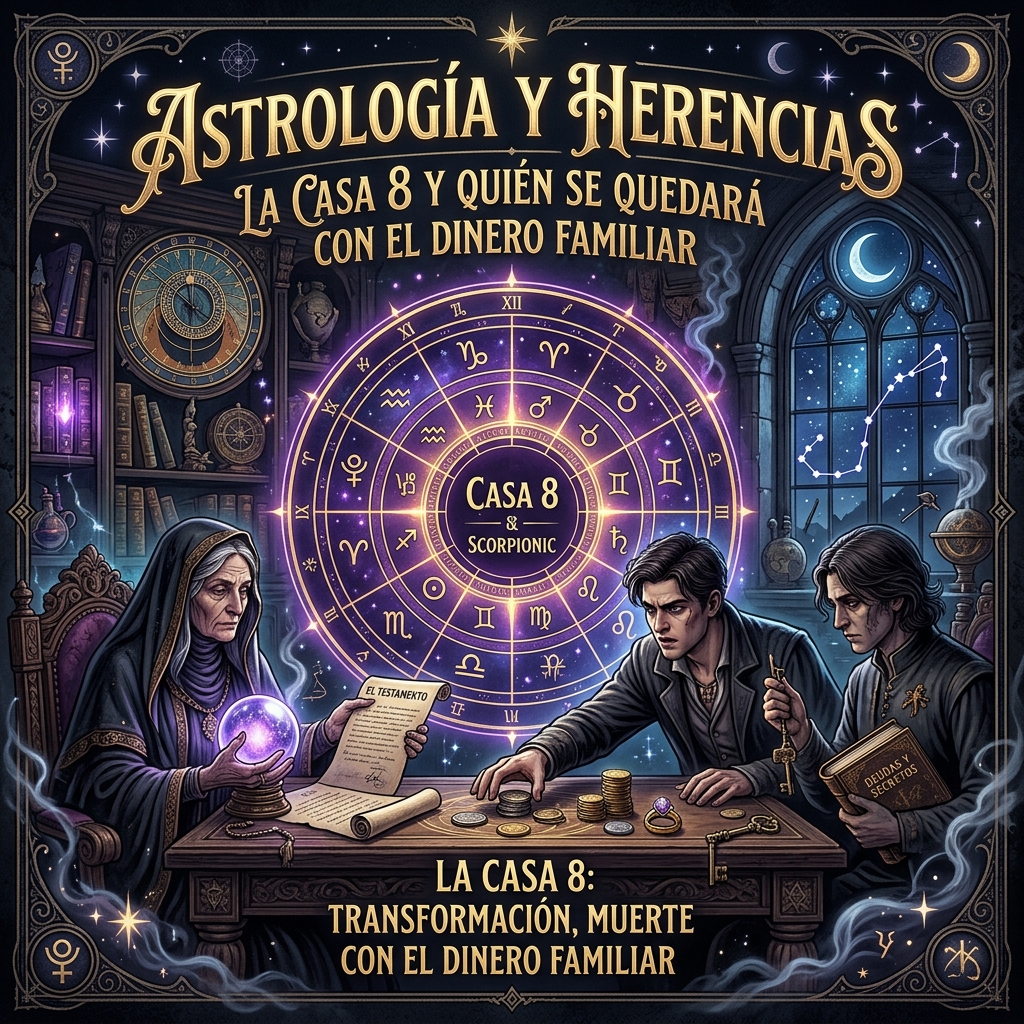 Astrología y Herencias: La Casa 8 y Quién se Quedará con el Dinero Familiar