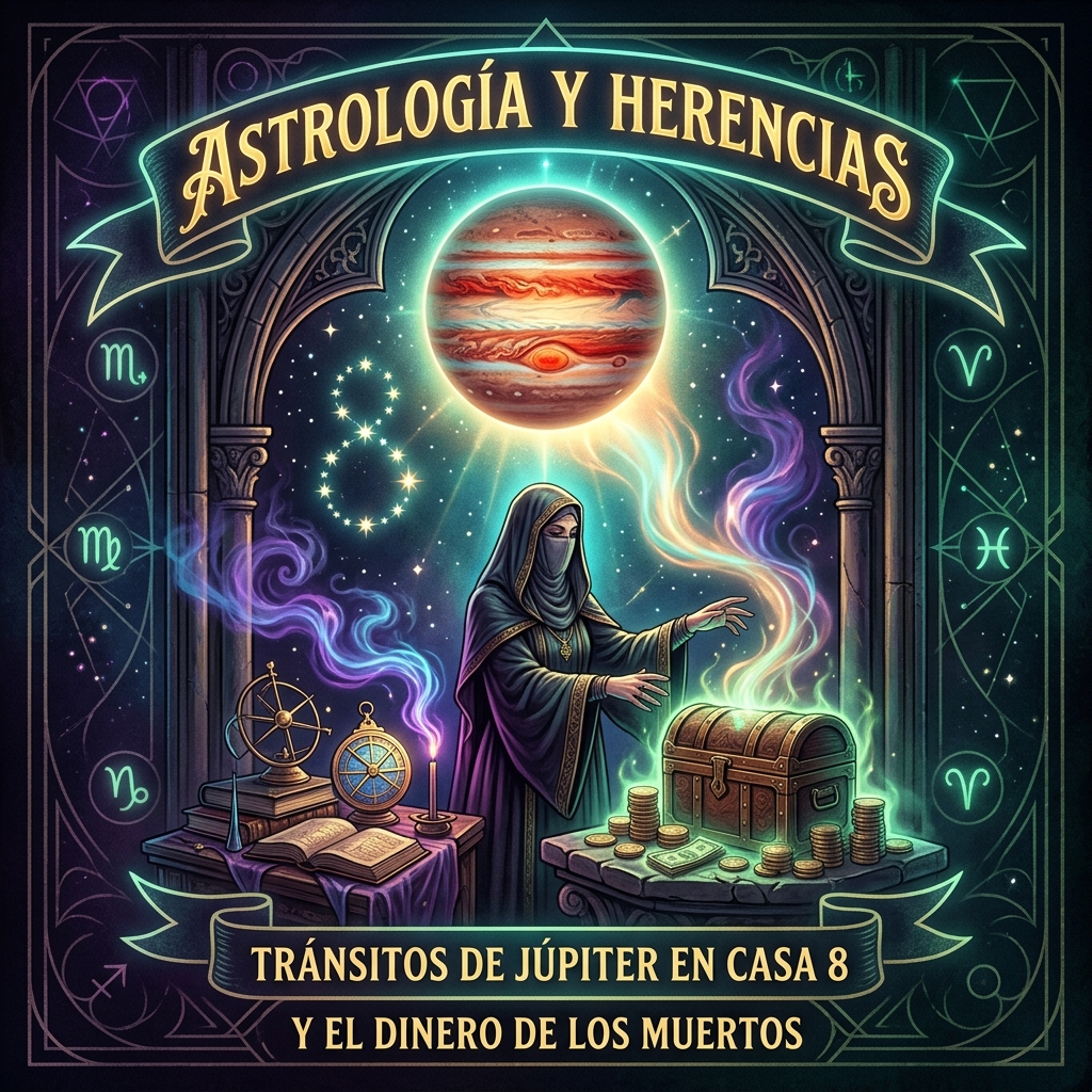 Astrología y Herencias: Tránsitos de Júpiter en Casa 8 y el Dinero de los Muertos