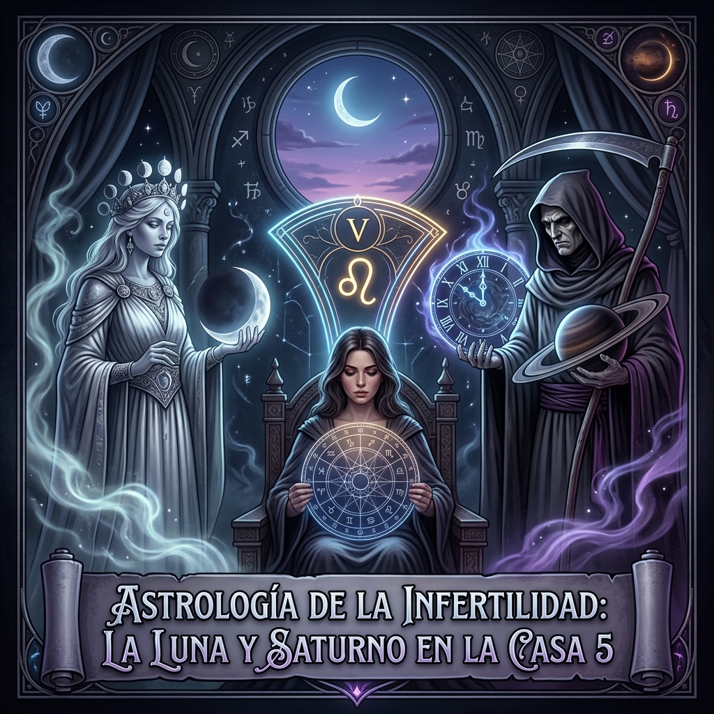 Astrología de la Infertilidad: La Luna y Saturno en la Casa 5