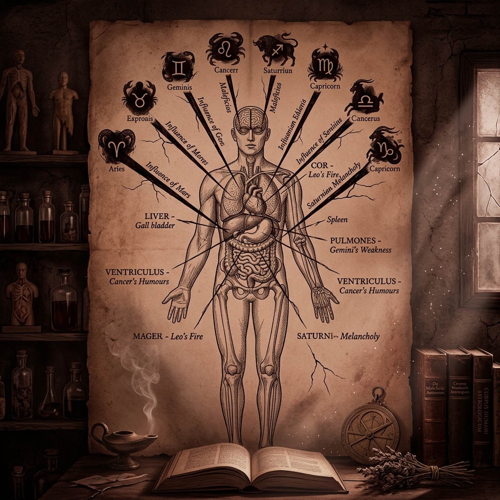 Astrología Médica y Maleficios Fisiológicos: Destrucción por Resonancia Orgánica