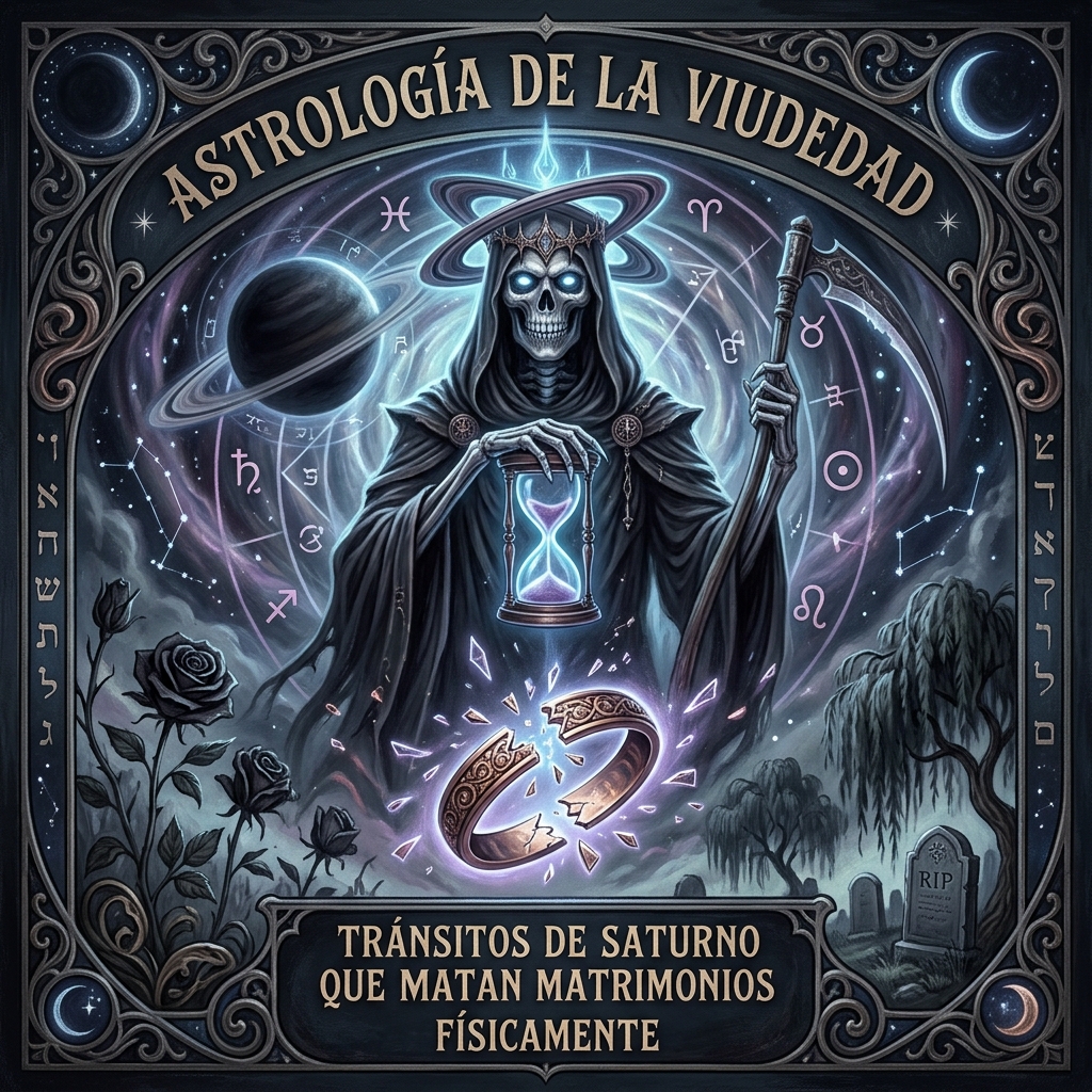 Astrología de la Viudedad: Tránsitos de Saturno que Matan Matrimonios Físicamente