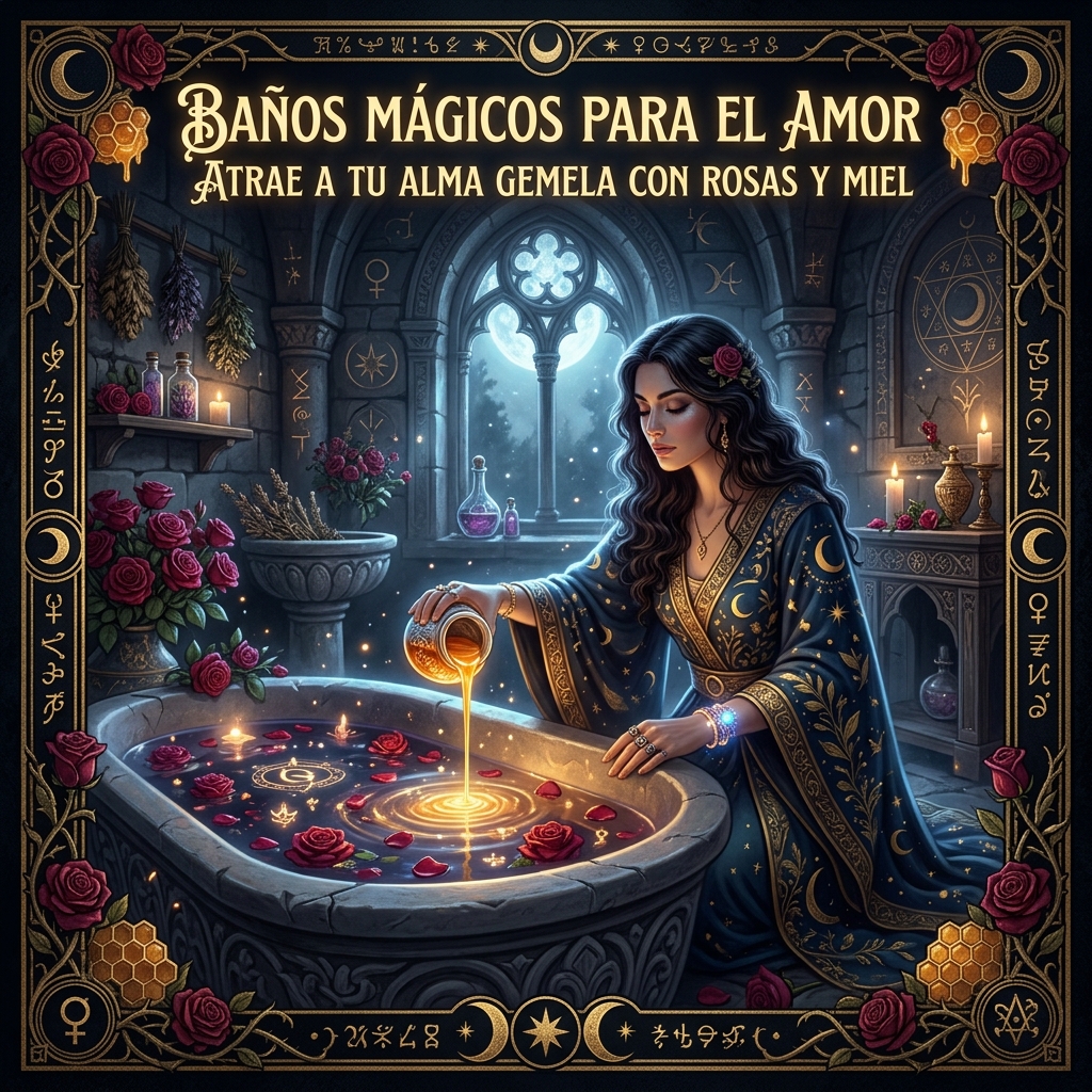 Baños Mágicos para el Amor: Atrae a tu Alma Gemela con Rosas y Miel