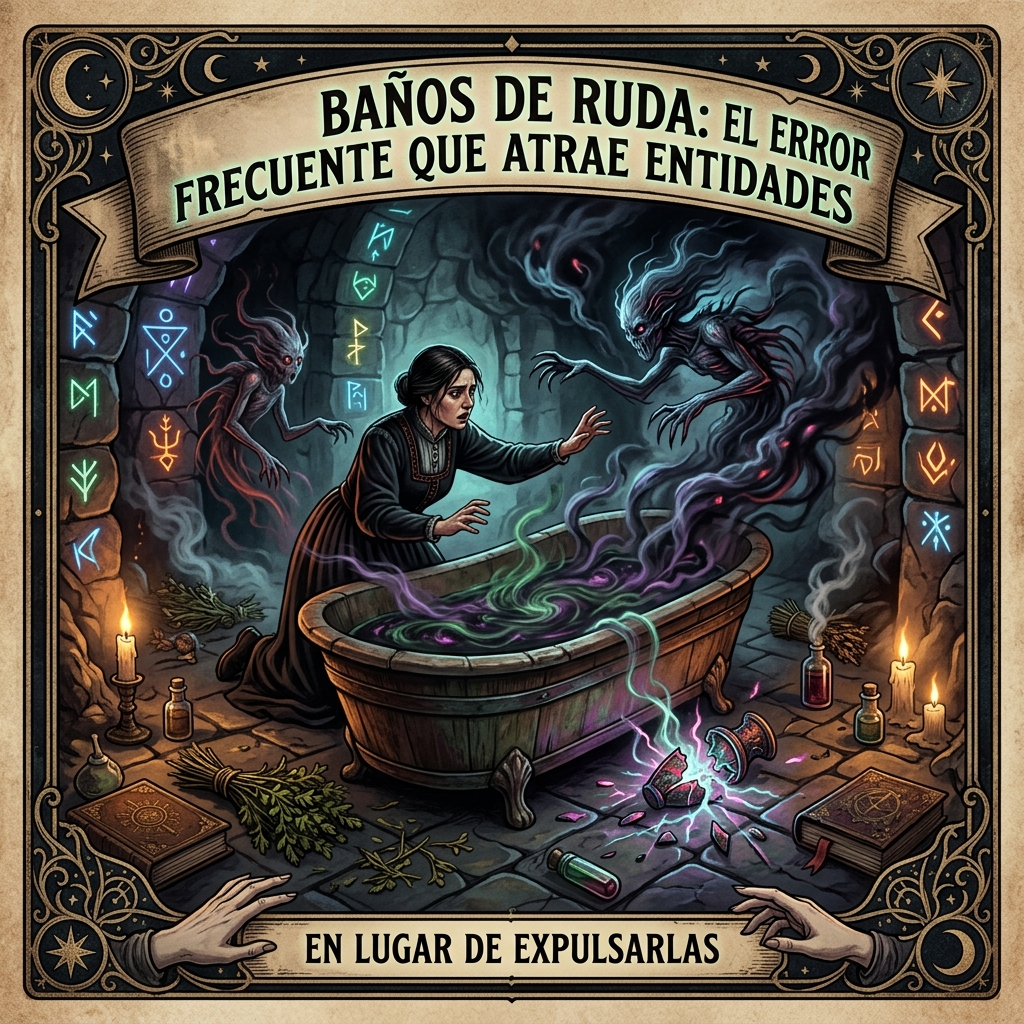 Baños de Ruda: El Error Frecuente que Atrae Entidades en Lugar de Expulsarlas
