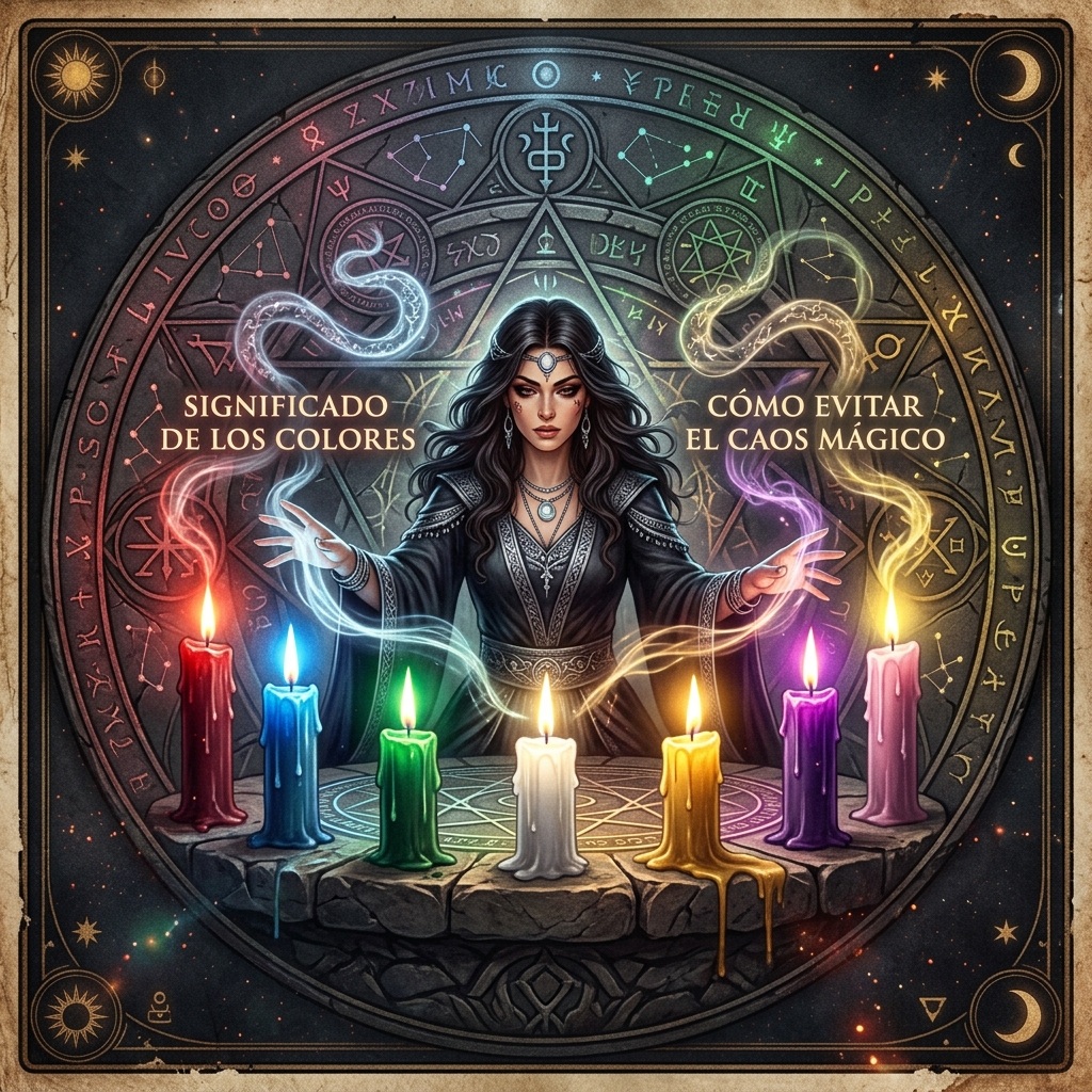 El Significado de los Colores de las Velas y Cómo Evitar el Caos Mágico