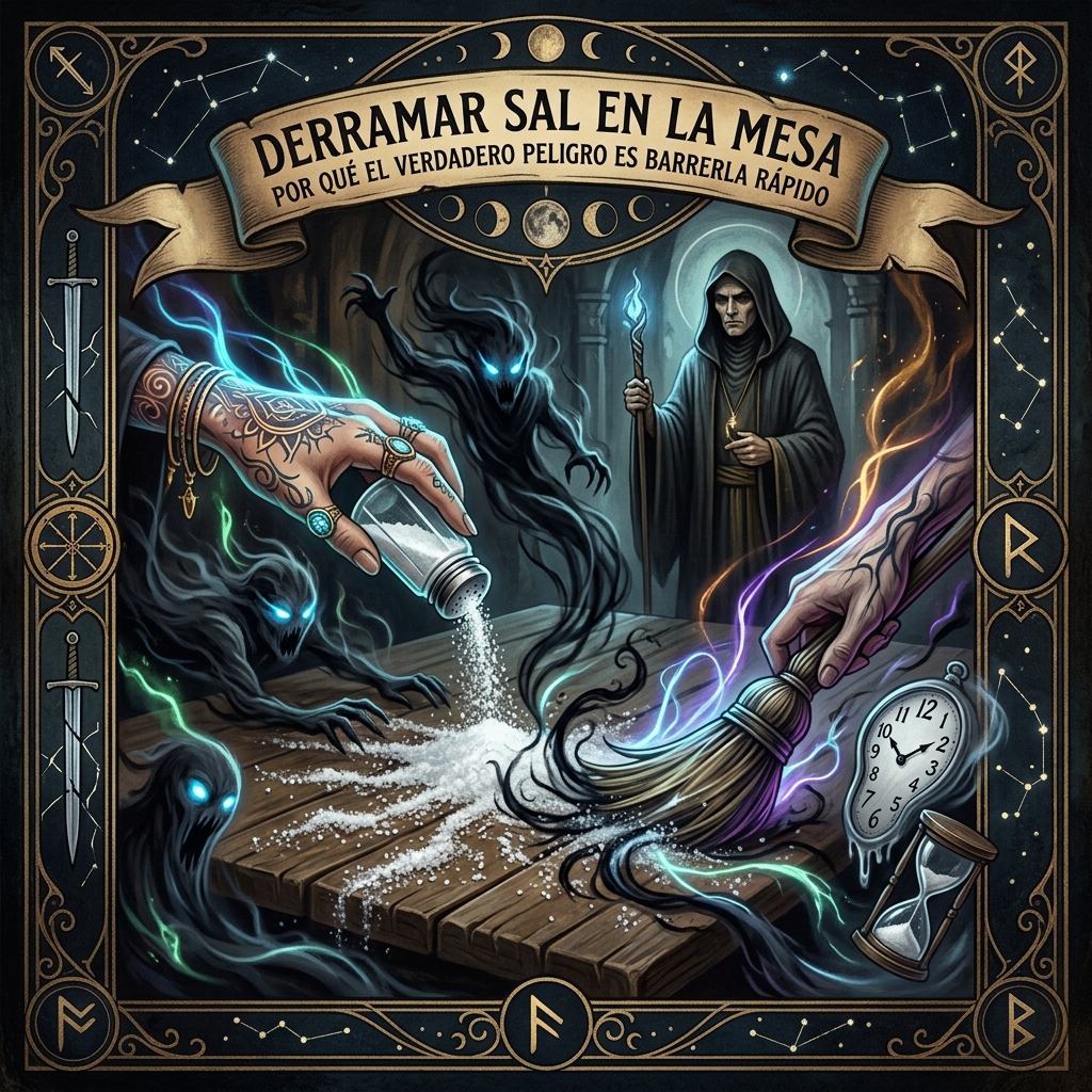 Derramar Sal en la Mesa: Por Qué el Verdadero Peligro es Barrerla Rápido
