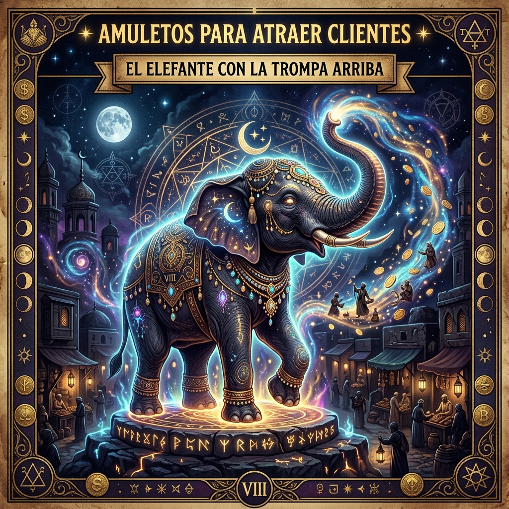 Amuletos para Atraer Clientes a tu Negocio: El Elefante con la Trompa Arriba
