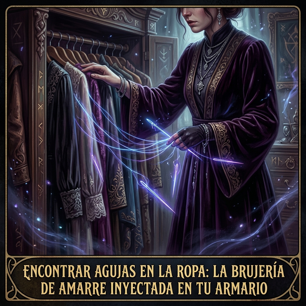 Encontrar Agujas en la Ropa: La Brujería de Amarre Inyectada en tu Armario