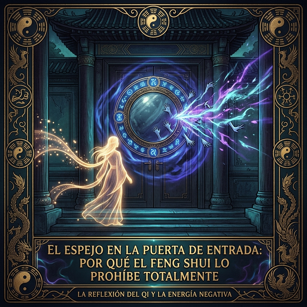 El Espejo en la Puerta de Entrada: Por Qué el Feng Shui lo Prohíbe Totalmente