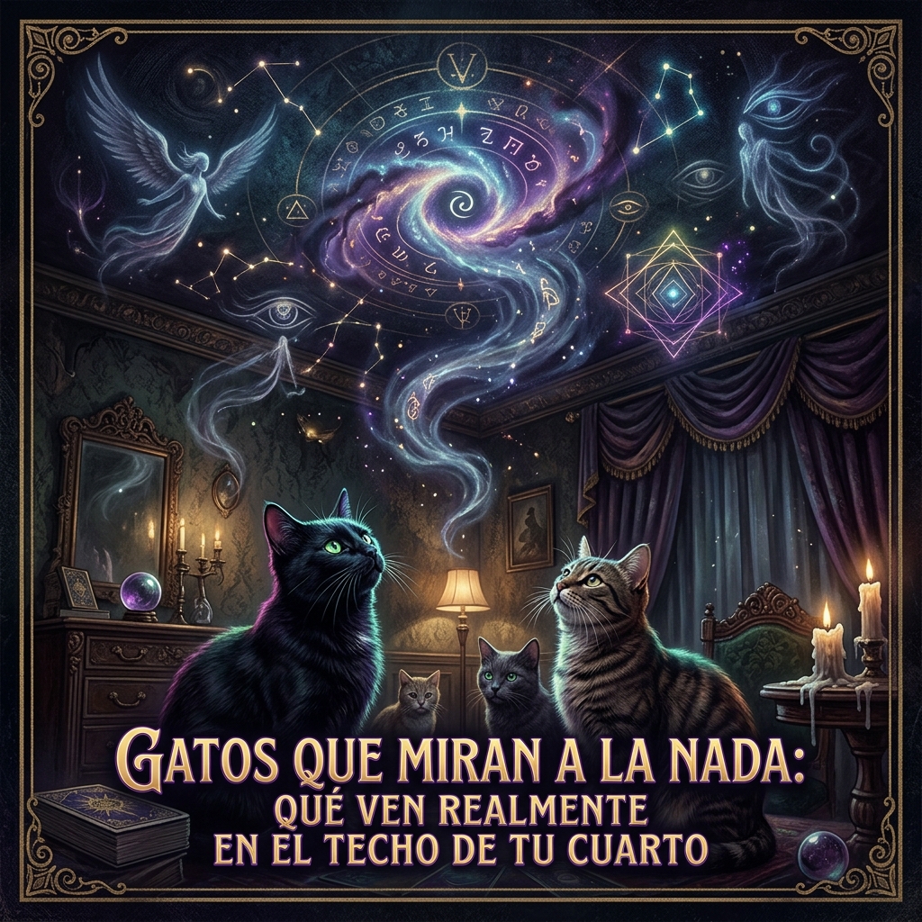 Gatos que Miran a la Nada: Qué Ven Realmente en el Techo de tu Cuarto