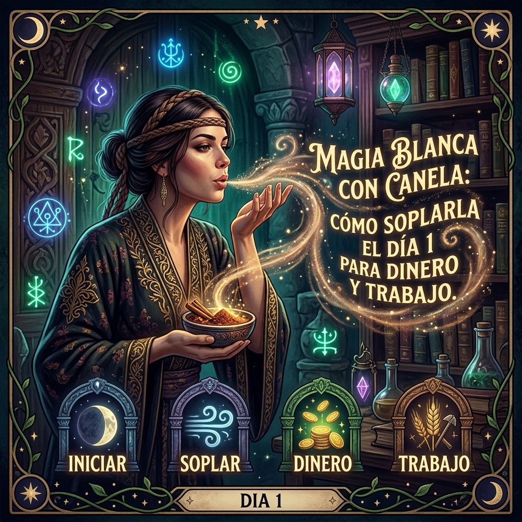 Magia Blanca con Canela: Cómo Soplarla el Día 1 para Dinero y Trabajo