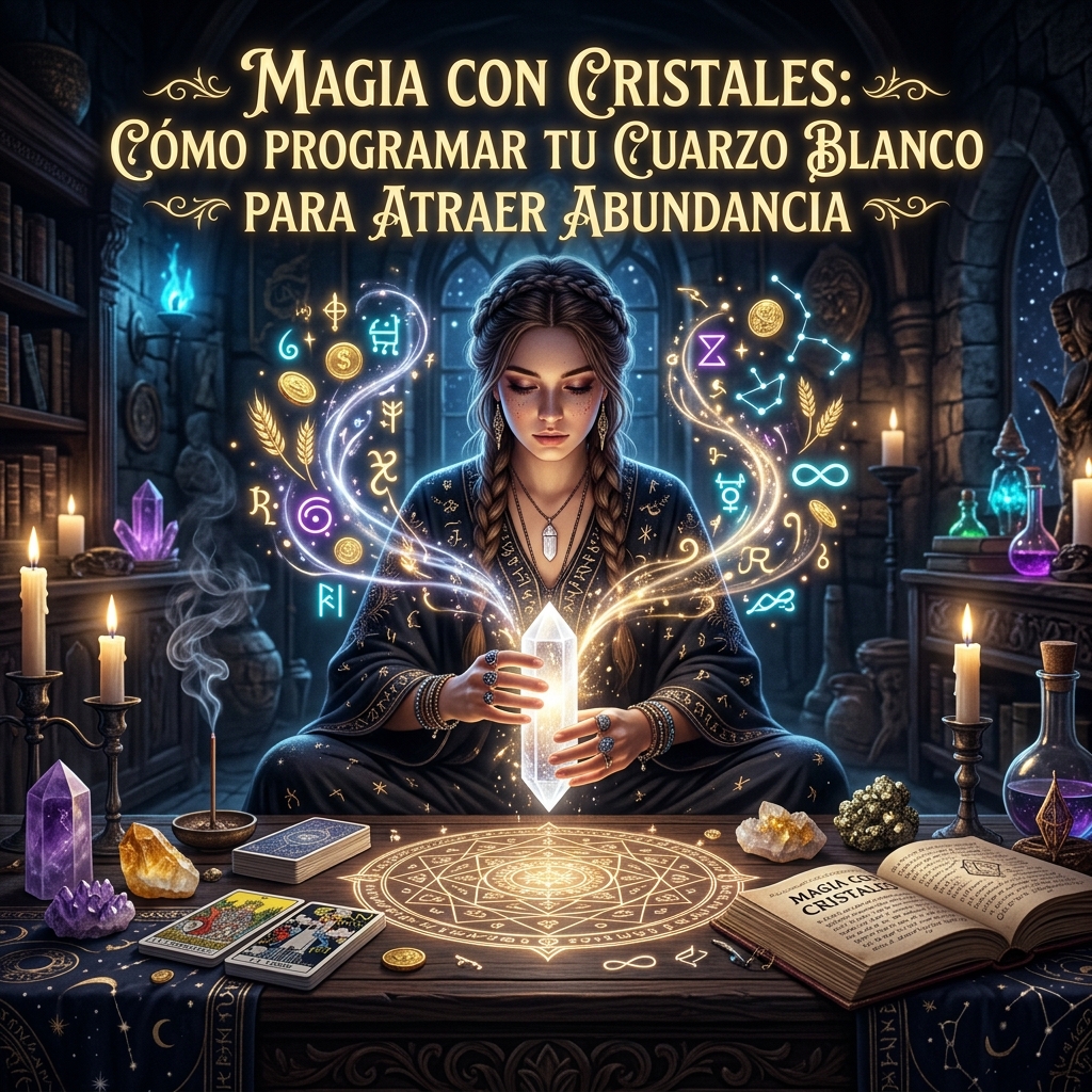 Magia con Cristales: Cómo Programar tu Cuarzo Blanco para Atraer Abundancia