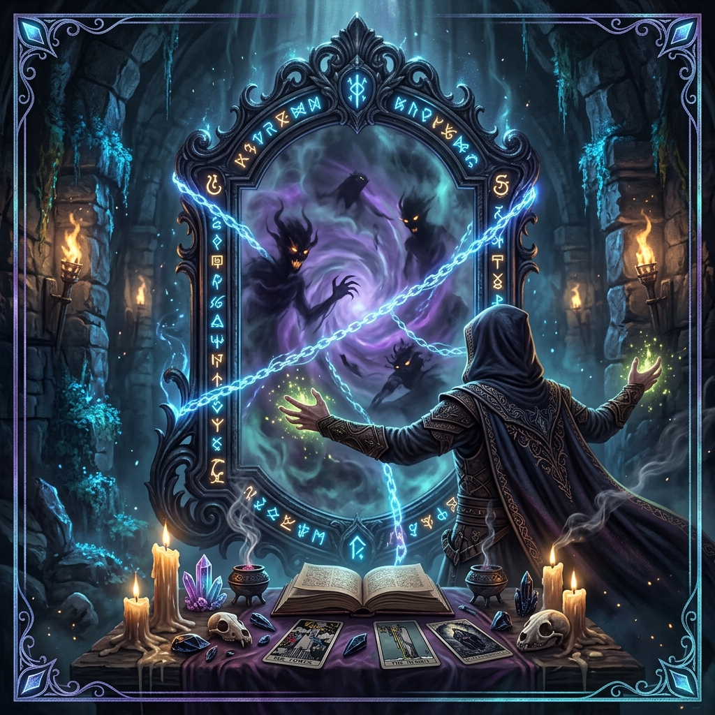 Magia con Espejos: Cómo Crear una Trampa Astral para Demonios y Envidias