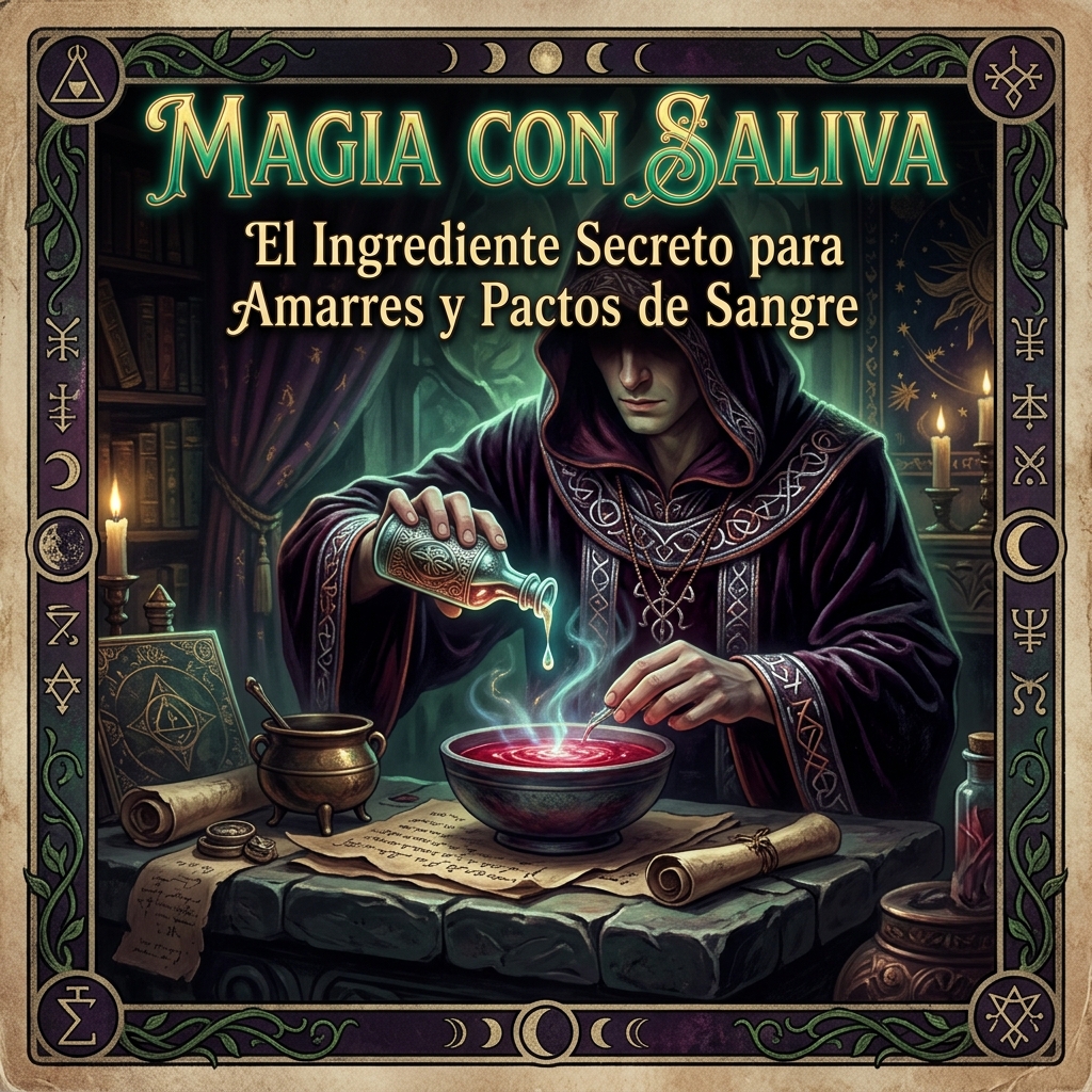 Magia con Saliva: El Ingrediente Secreto para Amarres y Pactos de Sangre