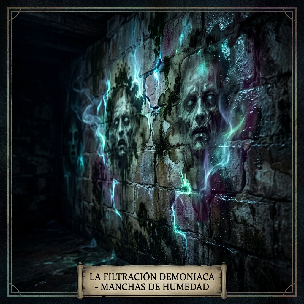 Manchas de Humedad con Formas de Rostros: La Filtración Demoniaca