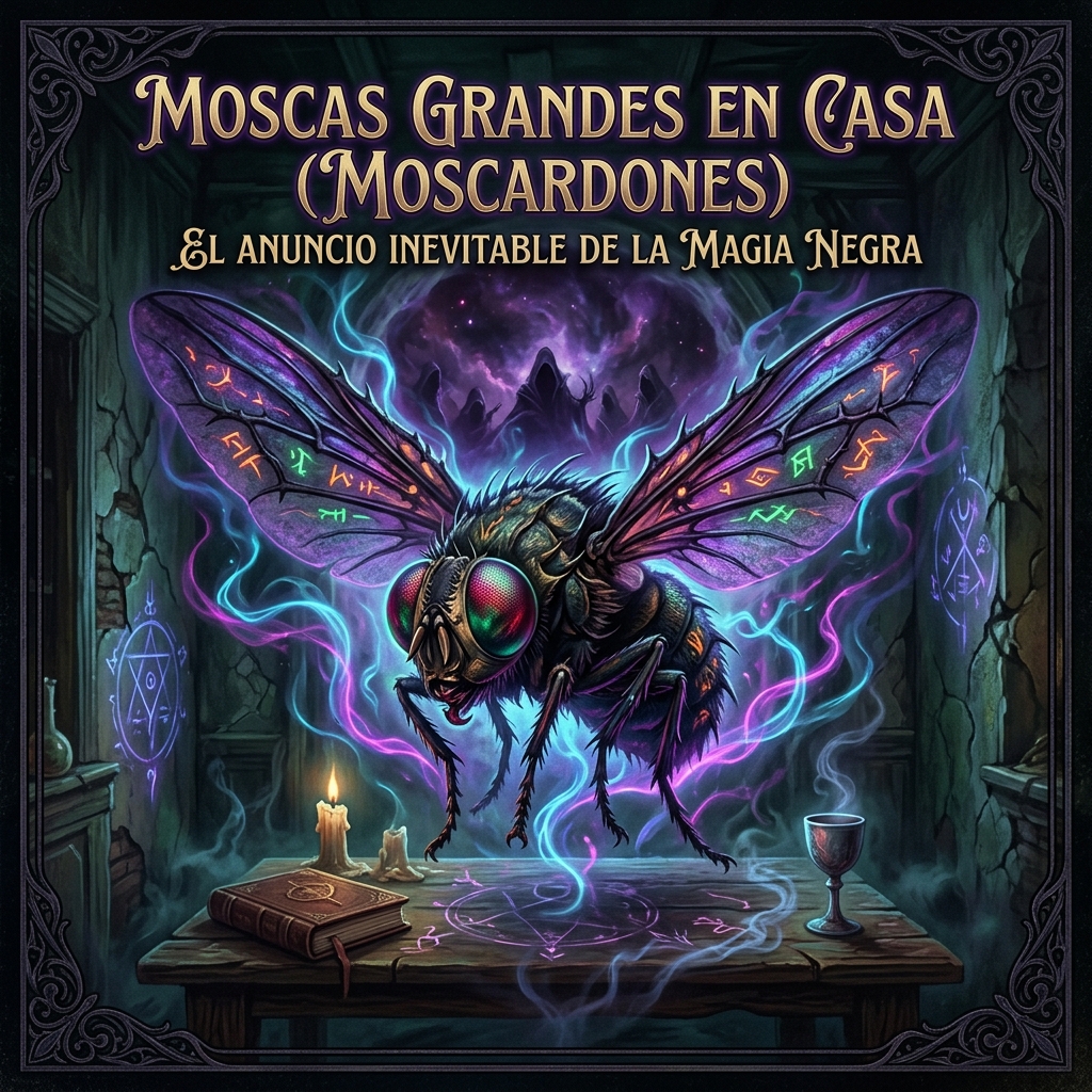 Moscas Grandes en Casa (Moscardones): El Anuncio Inevitable de la Magia Negra