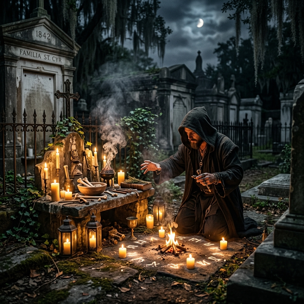 Necromancia Práctica: Rituales de Cementerio, Tierra de Muertos y Comunicación Ancestral