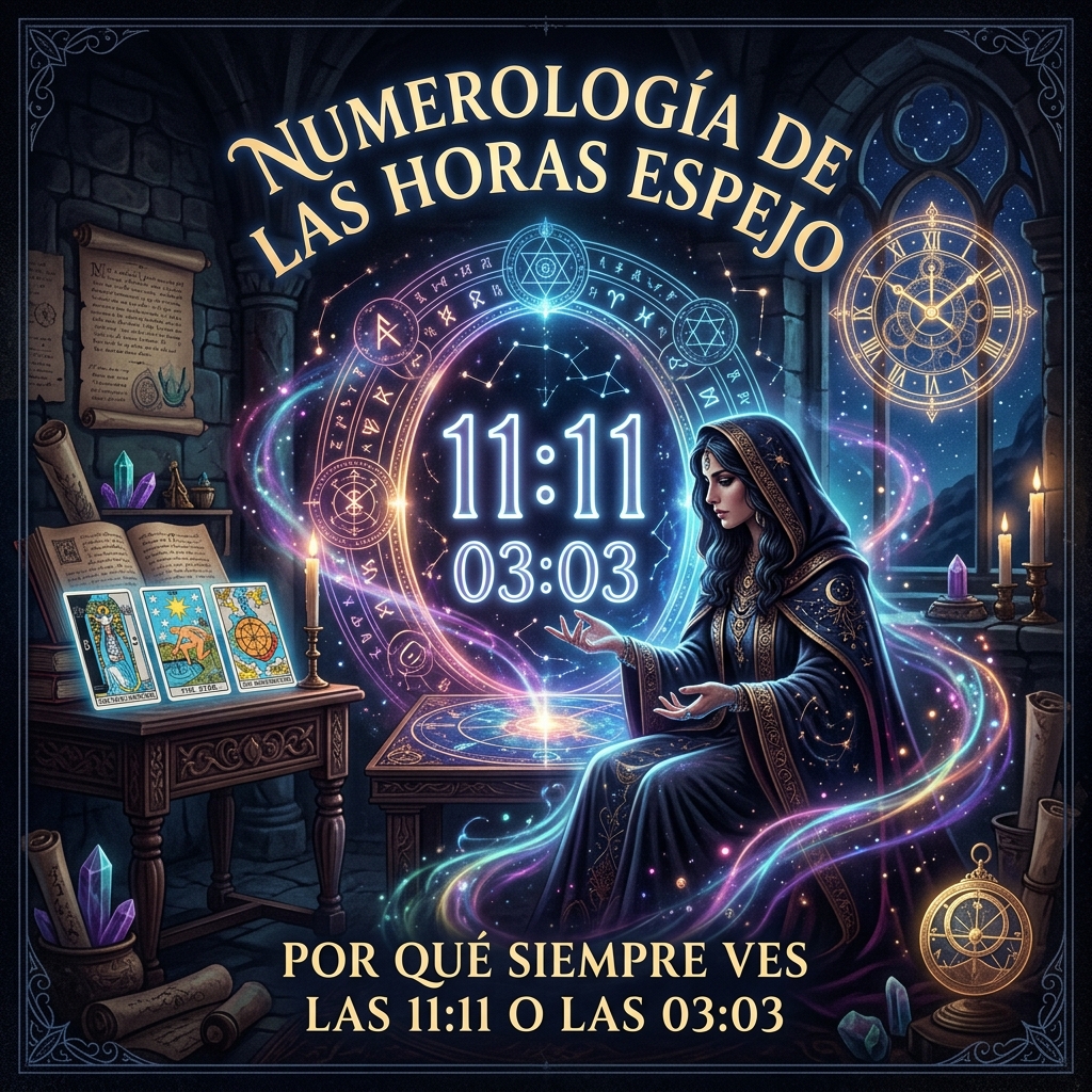 Numerología de las Horas Espejo: Por Qué Siempre Ves las 11:11 o las 03:03