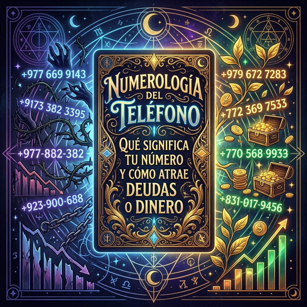 Numerología del Teléfono: Qué Significa tu Número y Cómo Atrae Deudas o Dinero