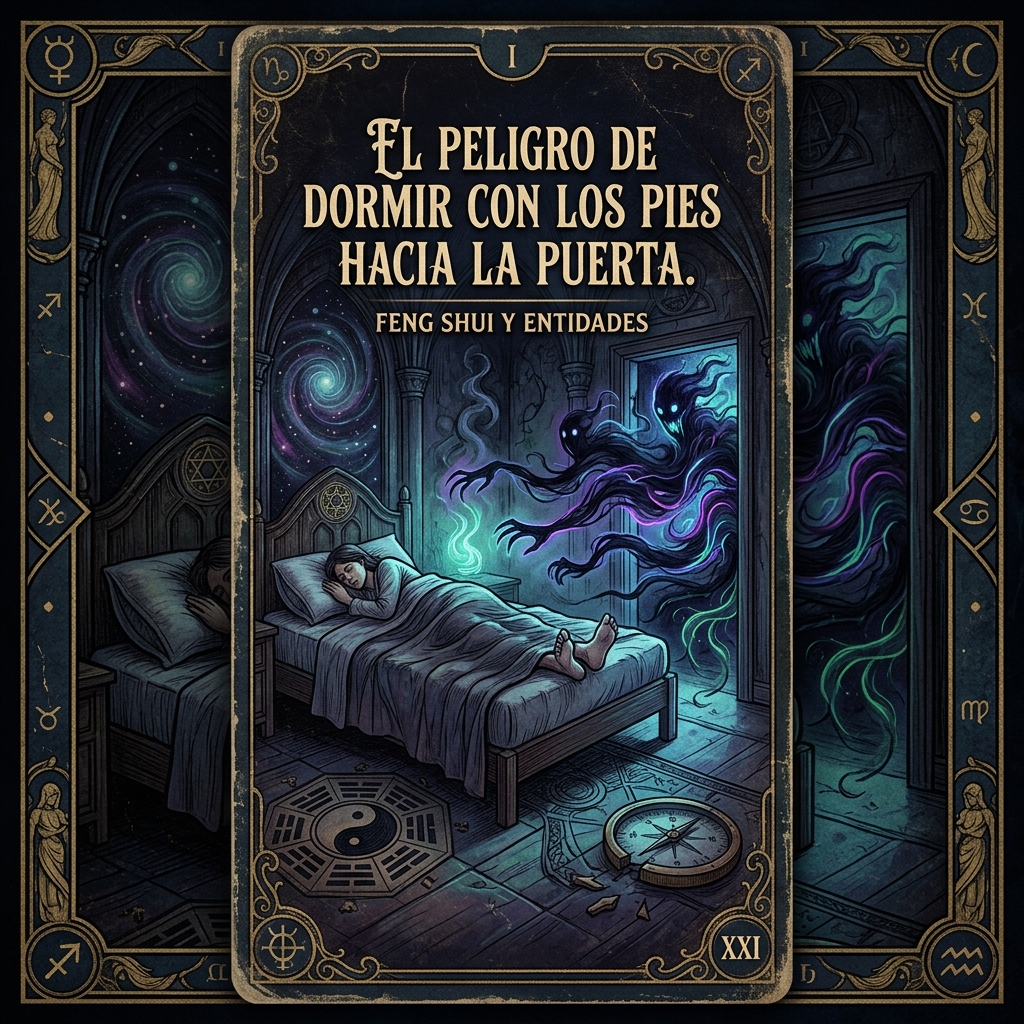 El Peligro de Dormir con los Pies Hacia la Puerta: Feng Shui y Entidades