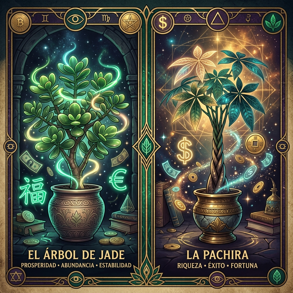 Plantas de Interior que Atraen Dinero: El Árbol de Jade y la Pachira