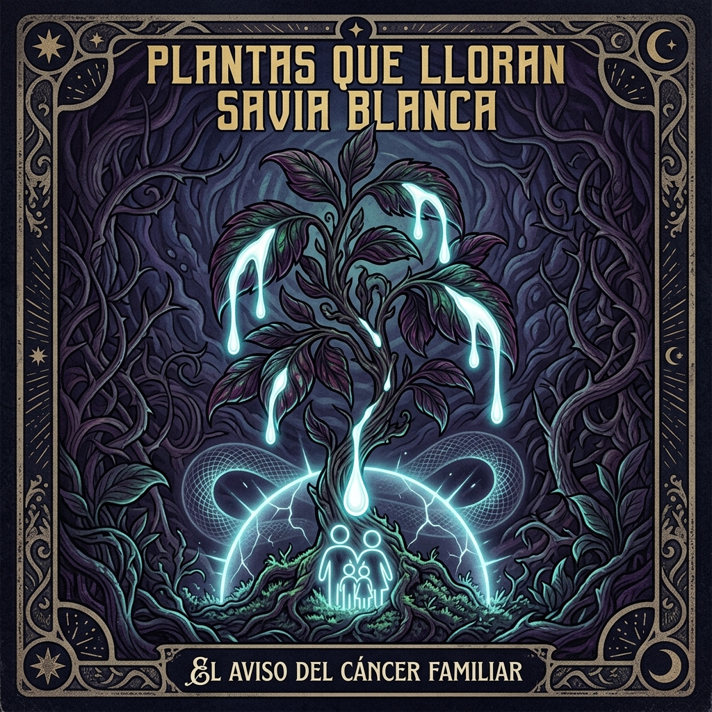 Plantas que Lloran Savia Blanca: El Aviso del Cáncer Familiar