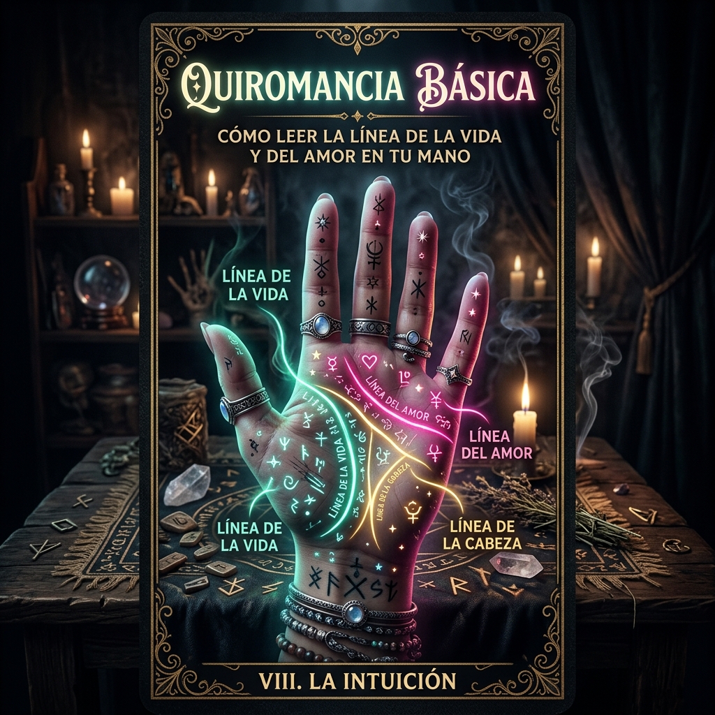 Quiromancia Básica: Cómo Leer la Línea de la Vida y del Amor en tu Mano