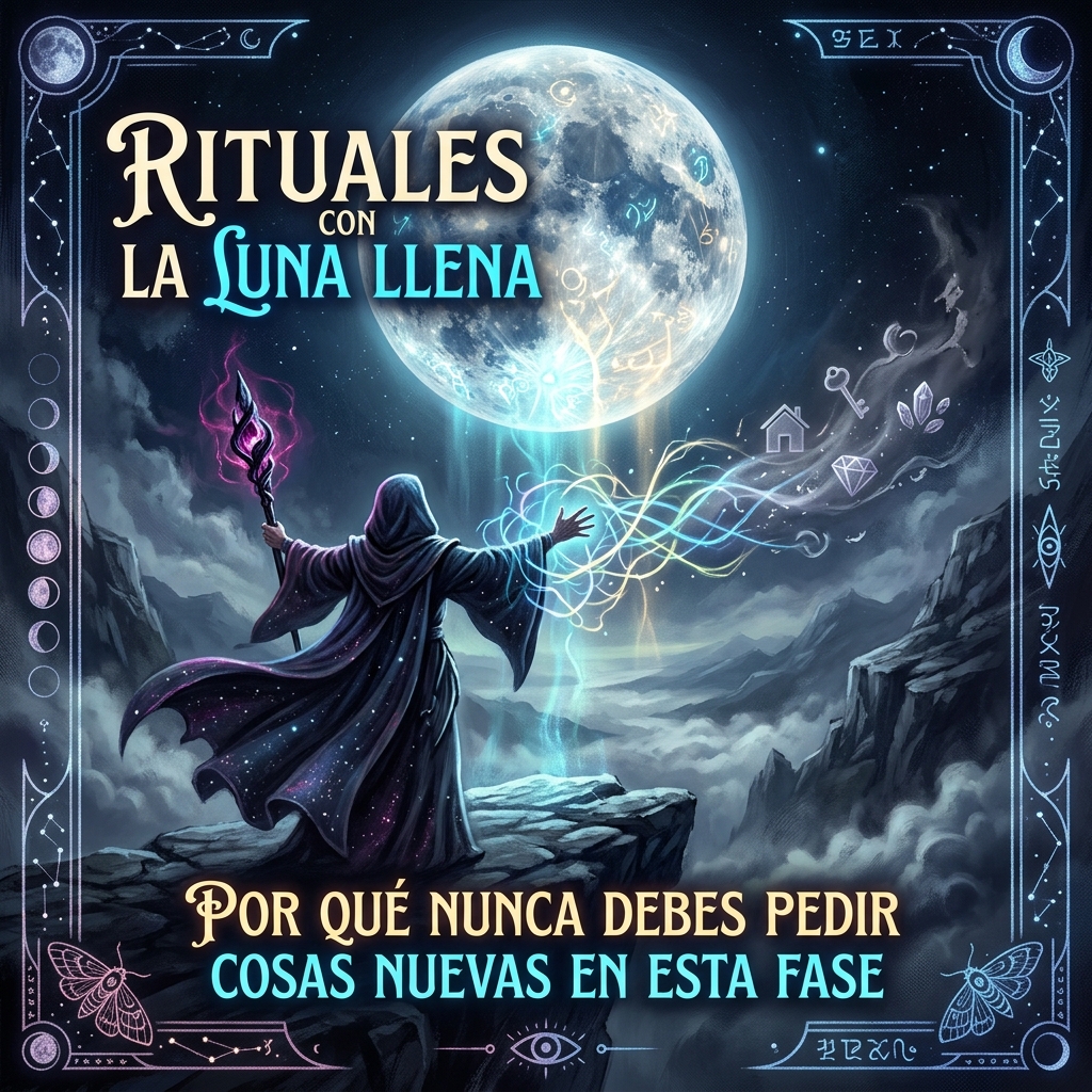 Rituales con la Luna Llena: Por Qué NUNCA Debes Pedir Cosas Nuevas en Esta Fase