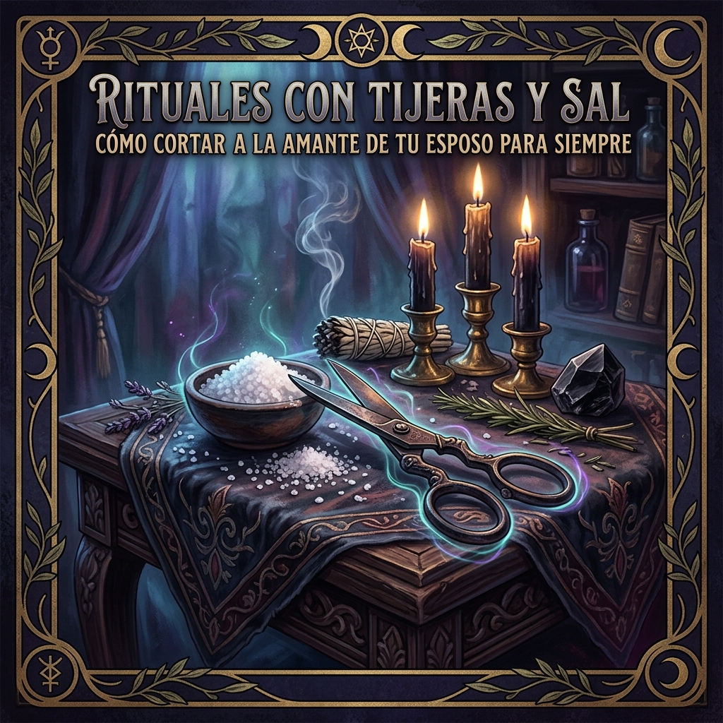 Rituales con Tijeras y Sal: Cómo Cortar a la Amante de tu Esposo para Siempre