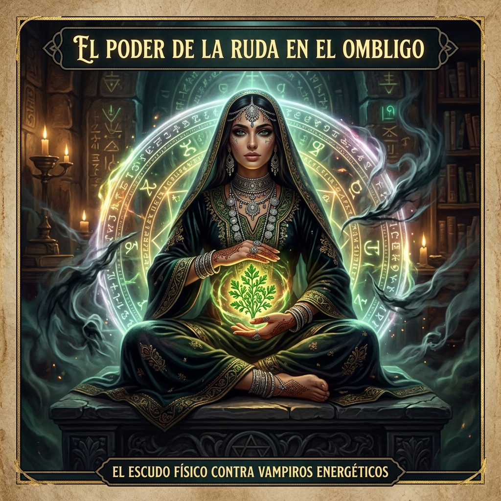 El Poder de la Ruda en el Ombligo: El Escudo Físico contra Vampiros Energéticos