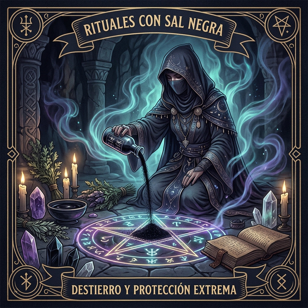 Rituales con Sal Negra (Sal de Brujas): Destierro y Protección Extrema