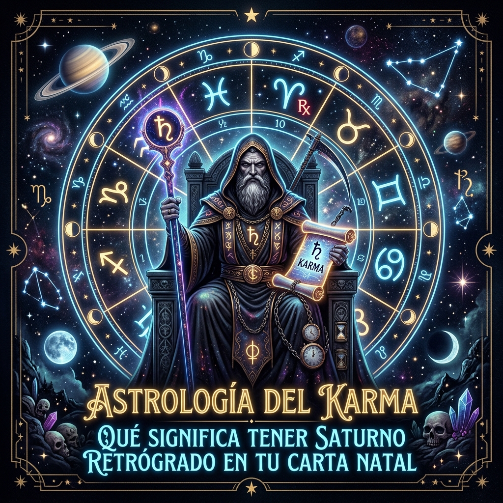 Astrología del Karma: Qué Significa Tener Saturno Retrógrado en tu Carta Natal