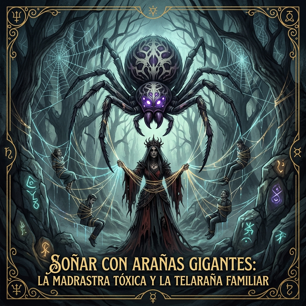 Soñar con Arañas Gigantes: La Madrastra Tóxica y la Telaraña Familiar