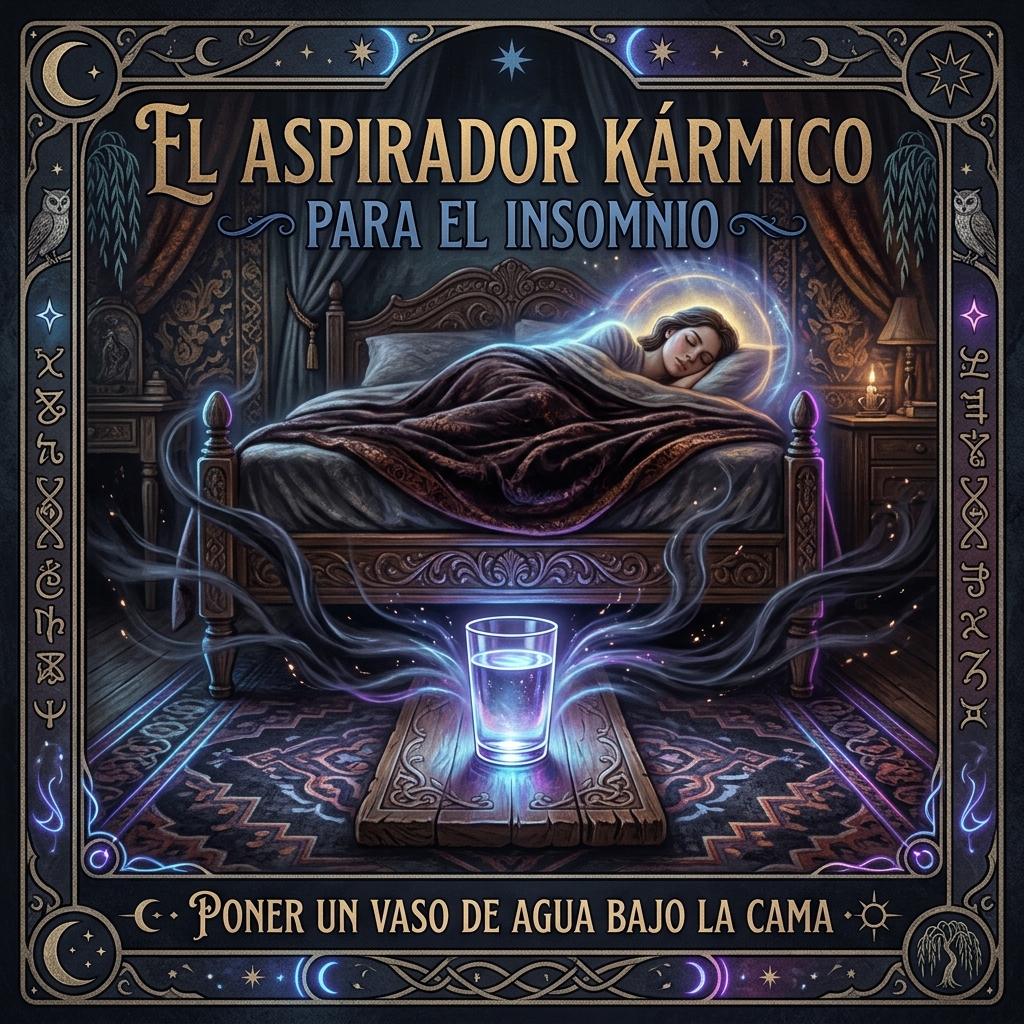 Poner un Vaso de Agua Bajo la Cama: El Aspirador Kármico para el Insomnio