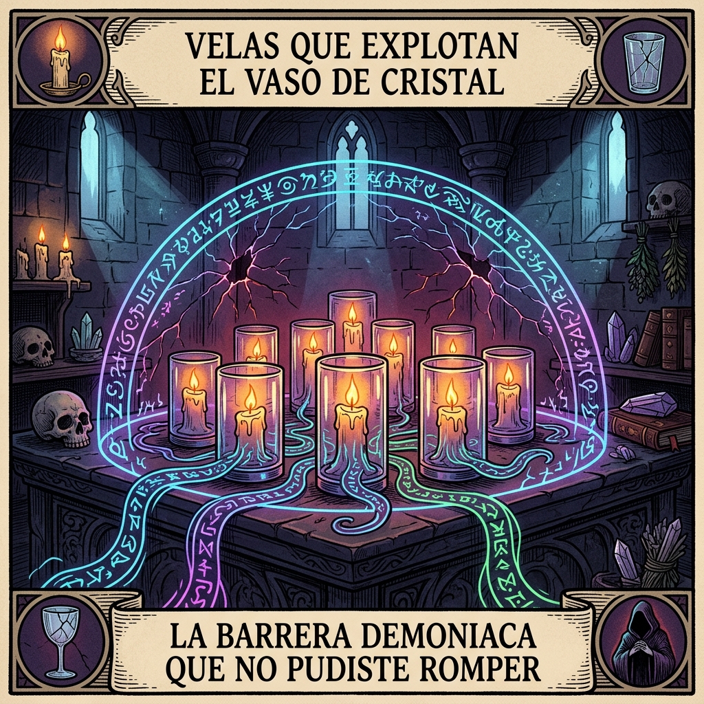 Velas que Explotan el Vaso de Cristal: La Barrera Demoniaca que no Pudiste Romper