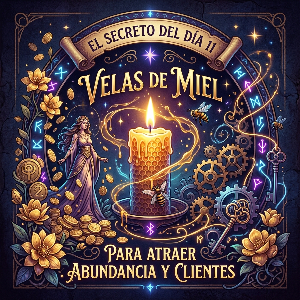 Velas de Miel: El Secreto del Día 11 para Atraer Abundancia y Clientes