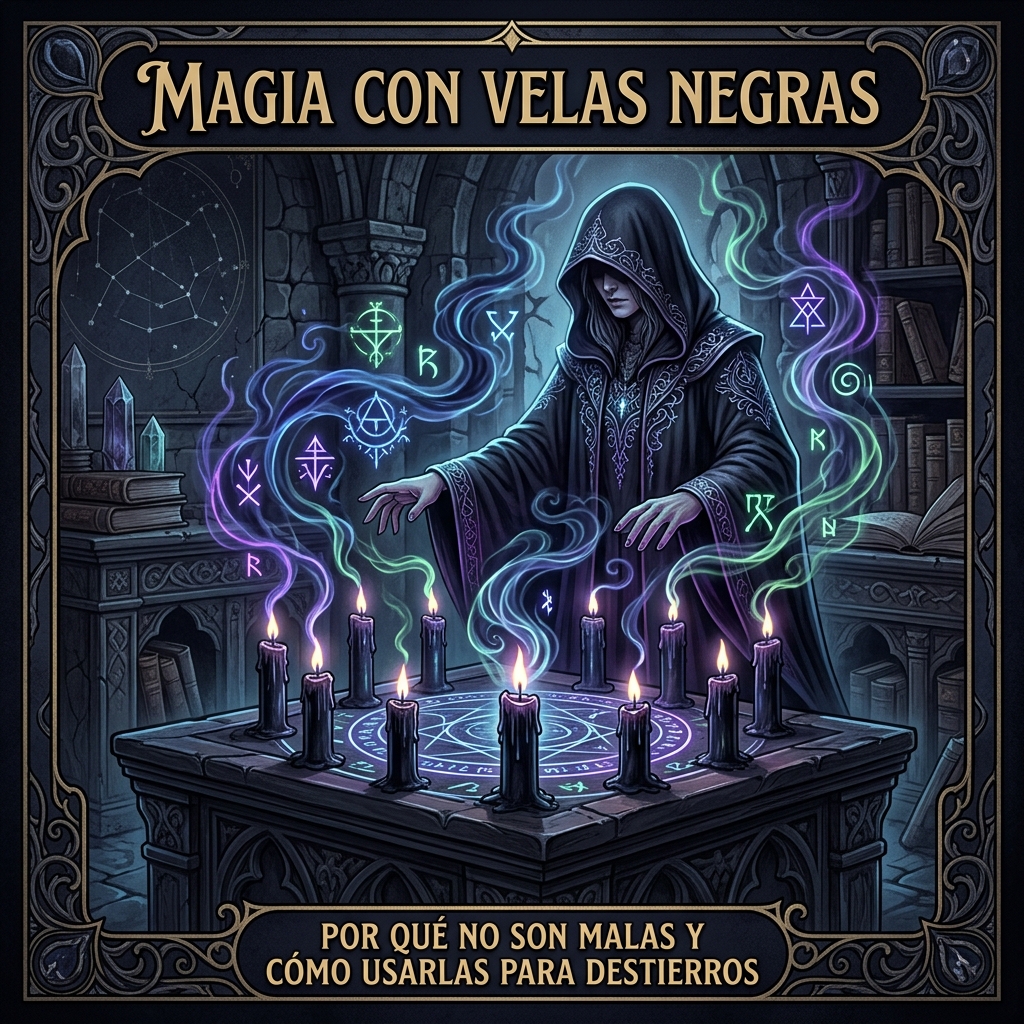 Magia con Velas Negras: Por Qué No Son Malas y Cómo Usarlas para Destierros