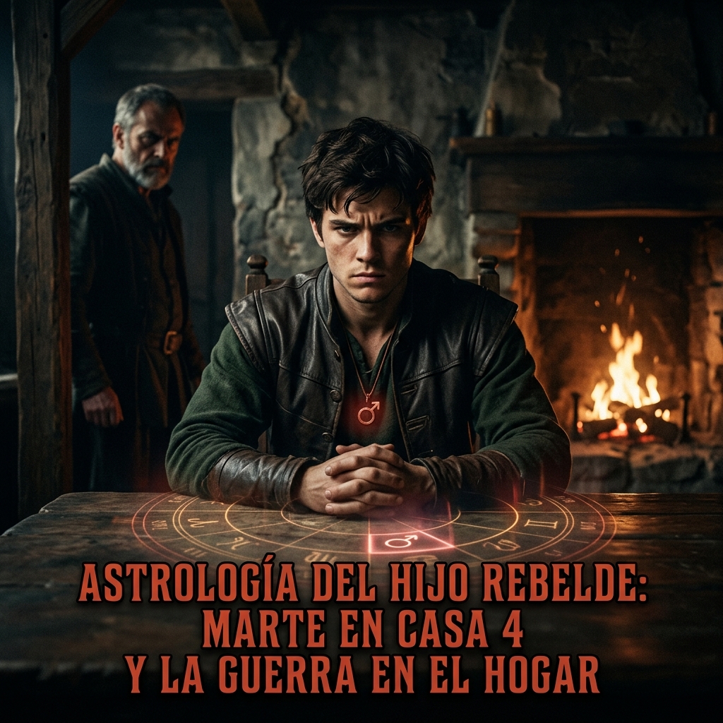 Astrología del Hijo Rebelde: Marte en Casa 4 y la Guerra en el Hogar