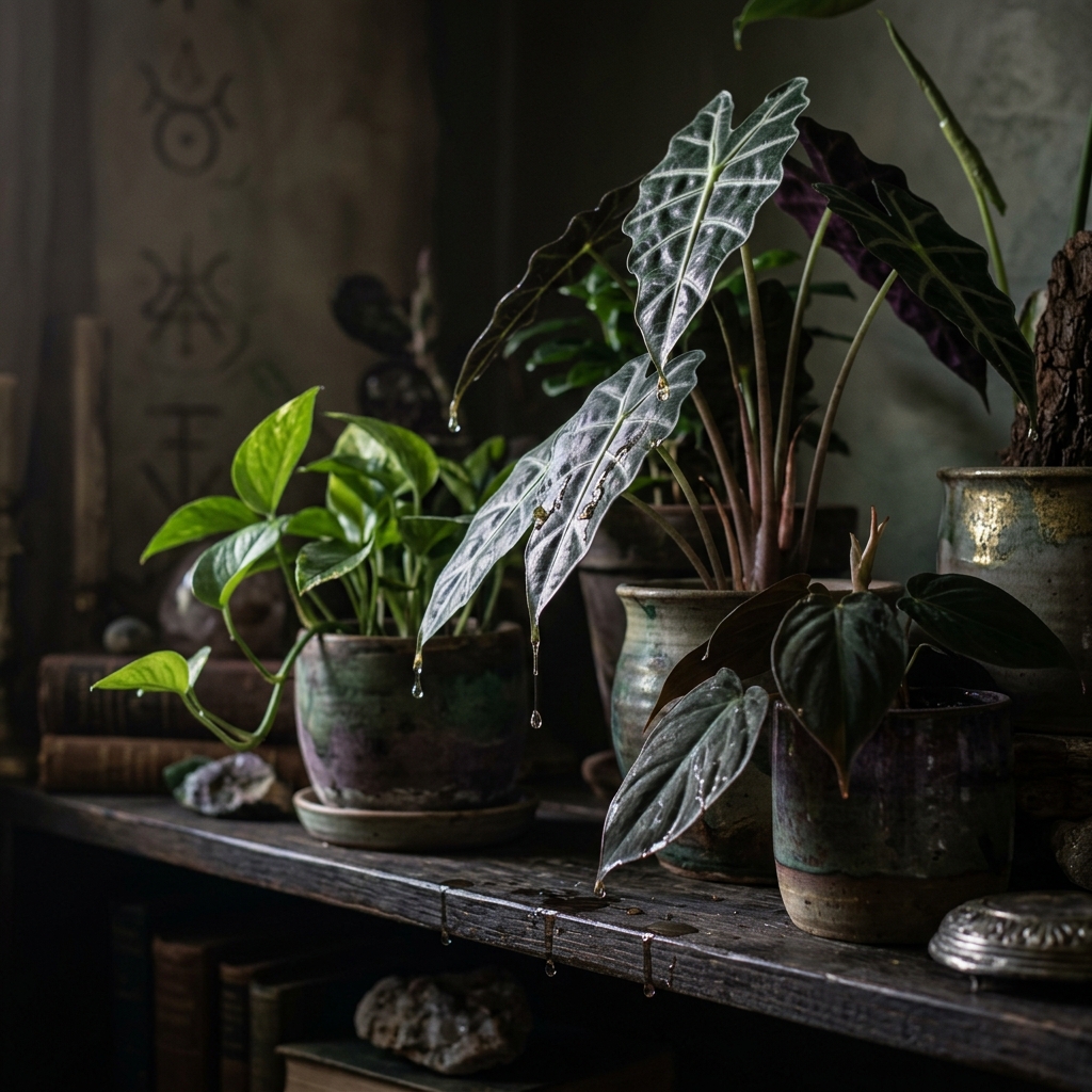 Plantas que "Lloran" Líquido Pegajoso: La Depresión Domiciliaria