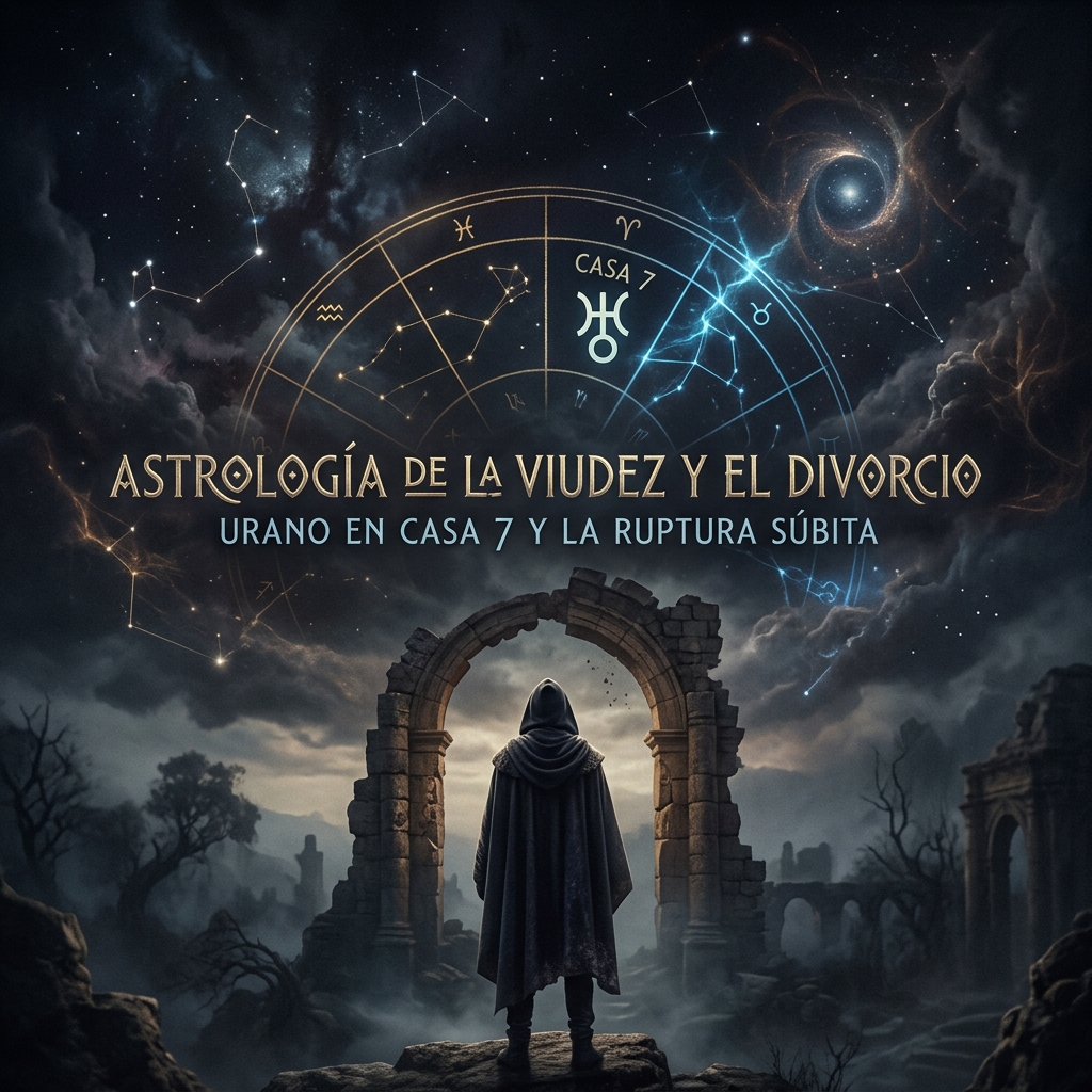 Astrología de la Viudez y el Divorcio: Urano en Casa 7 y la Ruptura Súbita
